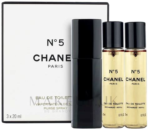 chanel n°5 eau de toilette purse spray 3x20ml|chanel no 5 gift pack.